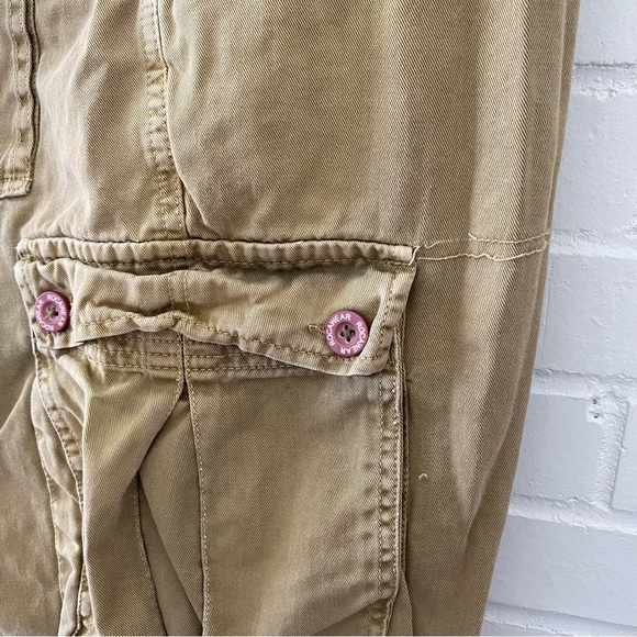 Rocawear Mens Heavy Khaki Tan Cargo Shorts w/Drawstrings size 36 - Picture 6 of 12